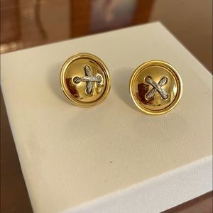 RALPH LAUREN Button Earrings
